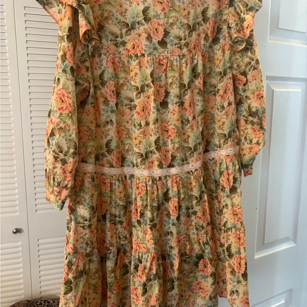 ZARA FLORAL PRINT DRESS. - Picture 5 of 5